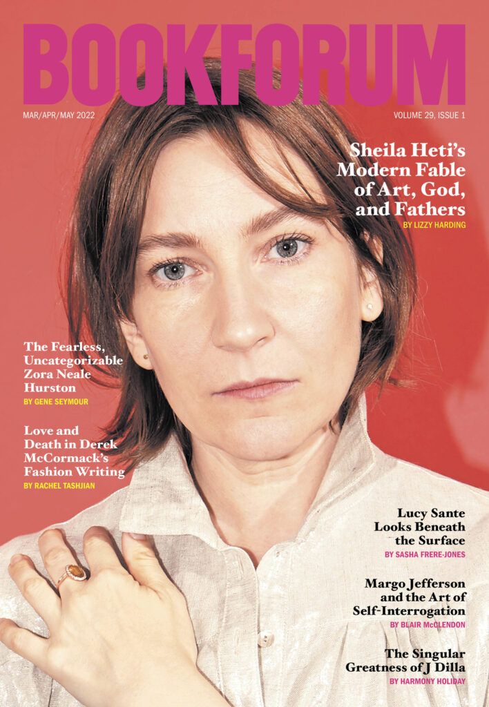 Sheila Heti på omslaget till Bookforum